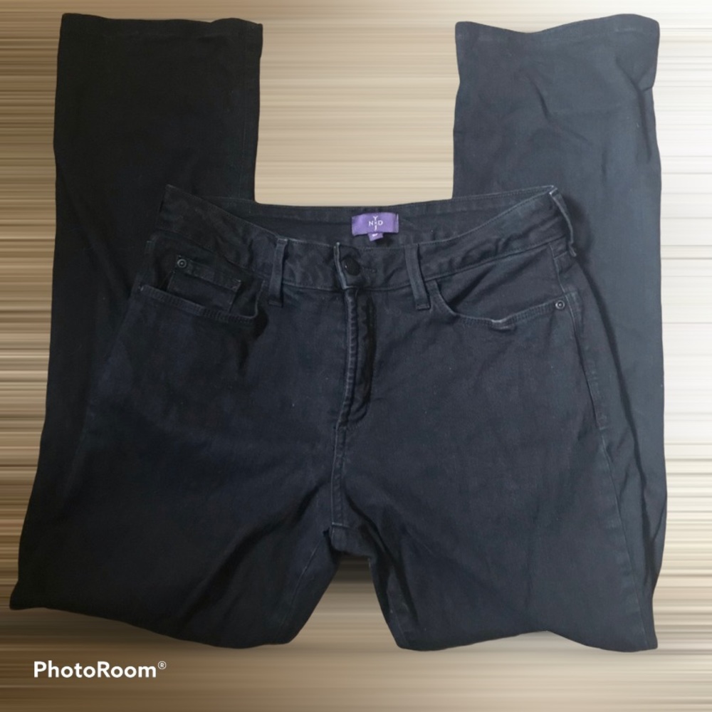 NYDJ black jeans with detailed pockets